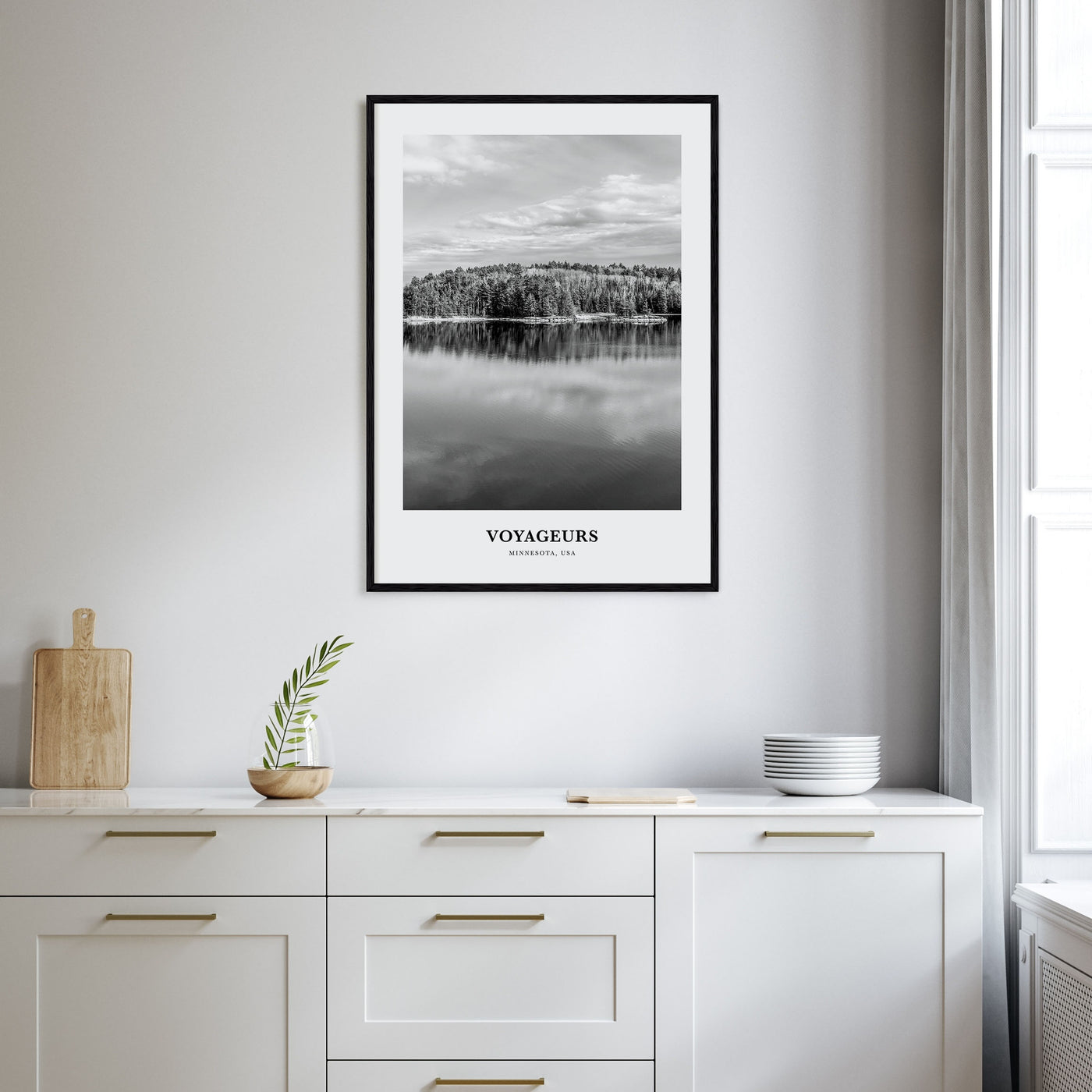 Voyageurs National Park Portrait B&W Poster