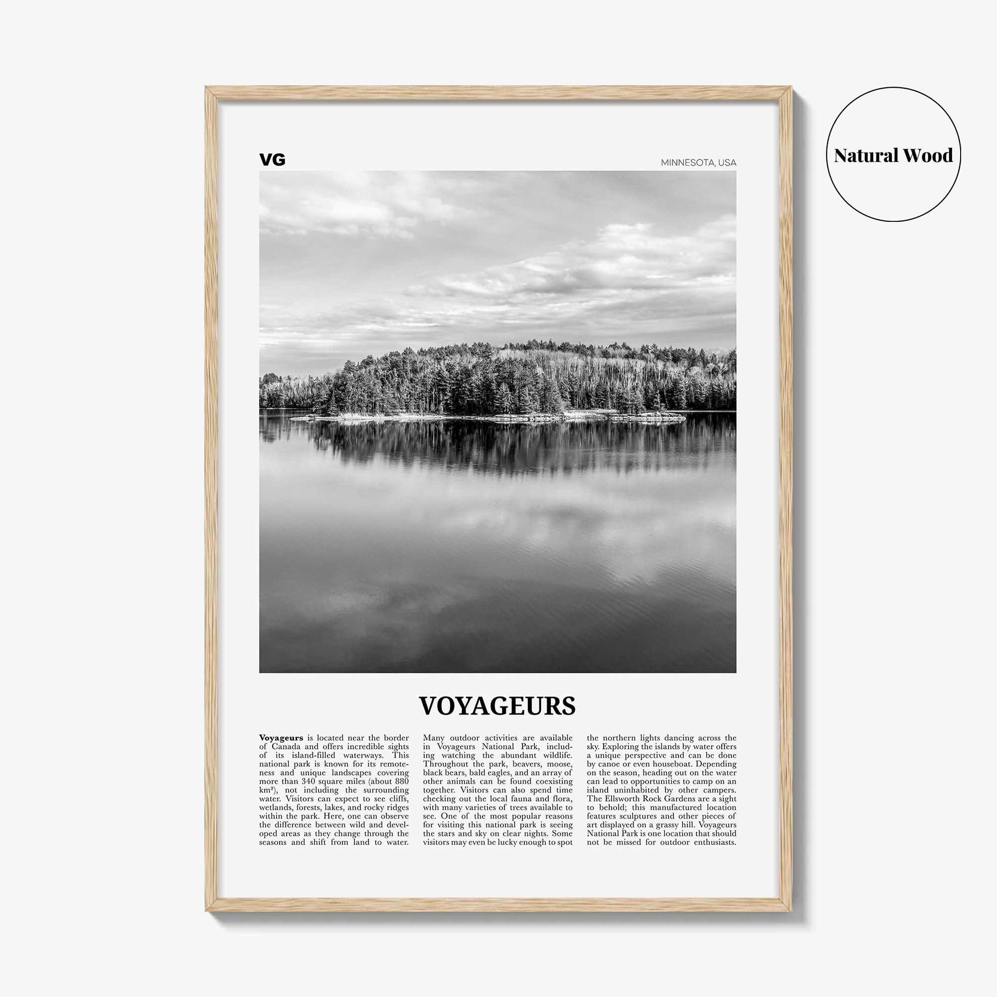 Voyageurs National Park Print Black and White, Voyageurs Wall Art, Voyageurs Poster, Voyageurs Photo, Voyageurs Wall Décor, Minnesota, USA