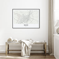 Waco Map Landscape Poster