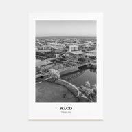 Waco Portrait B&W Poster