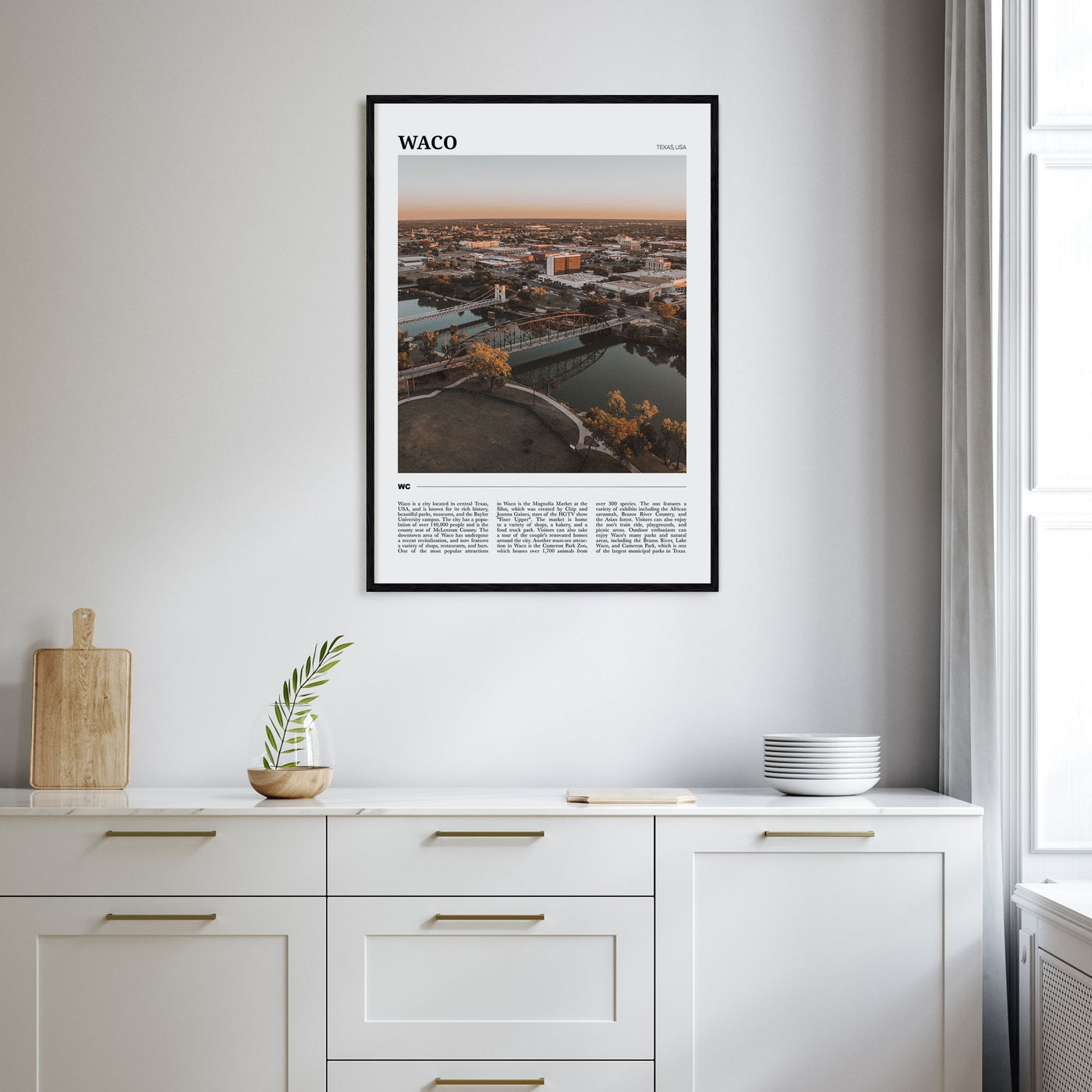 Waco Travel Color Poster