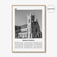 Wagga Wagga Print Black and White, Wagga Wagga Wall Art, Wagga Wagga Poster, Wagga Wagga Photo, Wagga Wagga Wall Décor, Australia