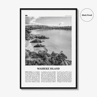 Waiheke Island Print Black and White, Waiheke Island Wall Art, Waiheke Island Poster, Waiheke Island Photo, Waiheke Island, New Zealand