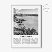 Waiheke Island Print Black and White, Waiheke Island Wall Art, Waiheke Island Poster, Waiheke Island Photo, Waiheke Island, New Zealand