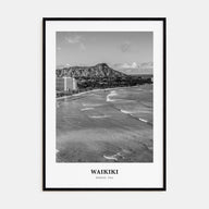Waikiki Portrait B&W Poster