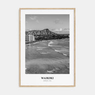 Waikiki Portrait B&W Poster