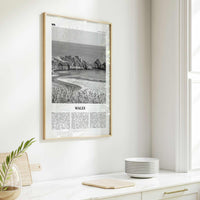 Wales Print Black and White, Wales Wall Art, Wales Poster, Wales Photo, UK, United Kingdom, Britain, Cardiff, Swansea, Europe