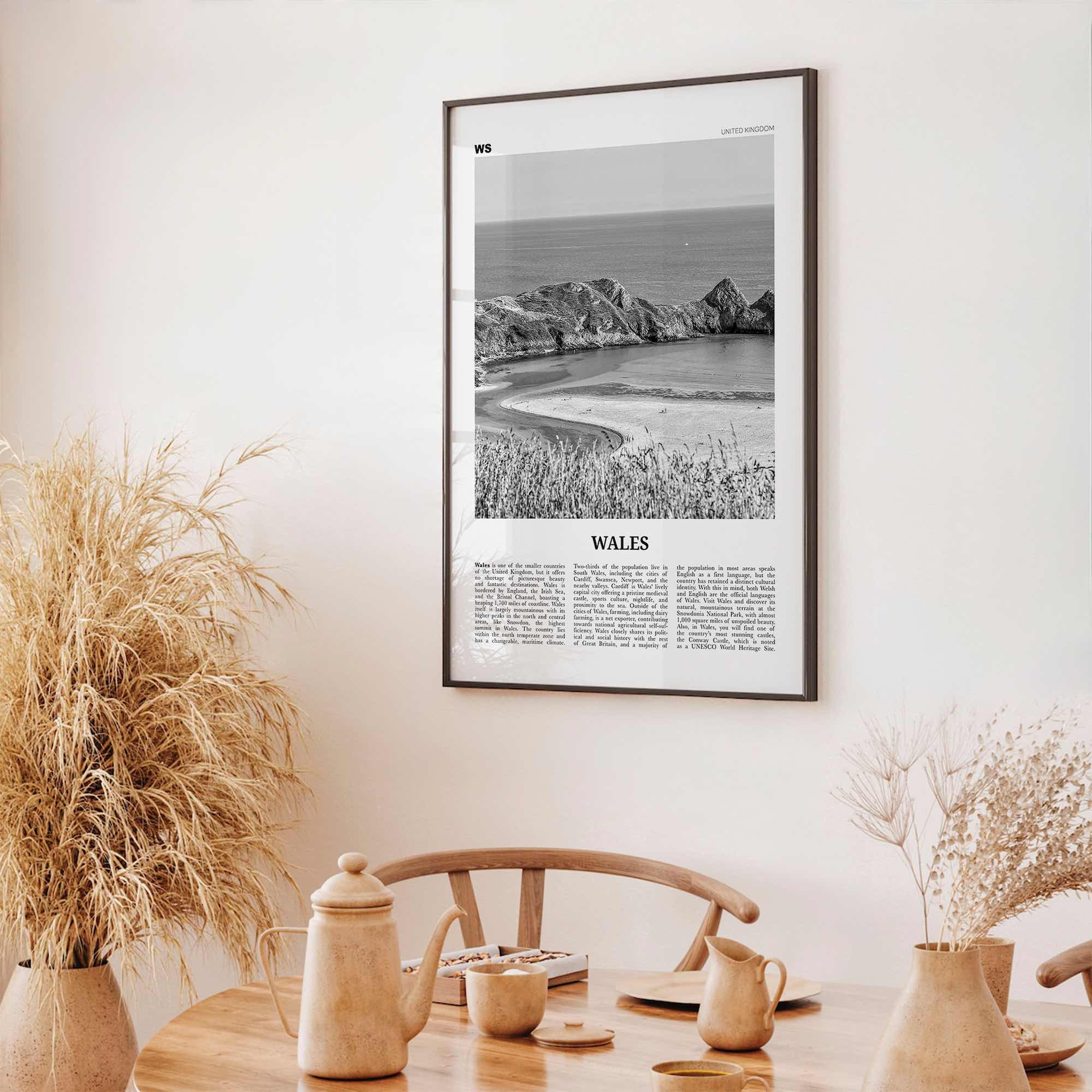 Wales Print Black and White, Wales Wall Art, Wales Poster, Wales Photo, UK, United Kingdom, Britain, Cardiff, Swansea, Europe