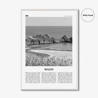 Wales Print Black and White, Wales Wall Art, Wales Poster, Wales Photo, UK, United Kingdom, Britain, Cardiff, Swansea, Europe