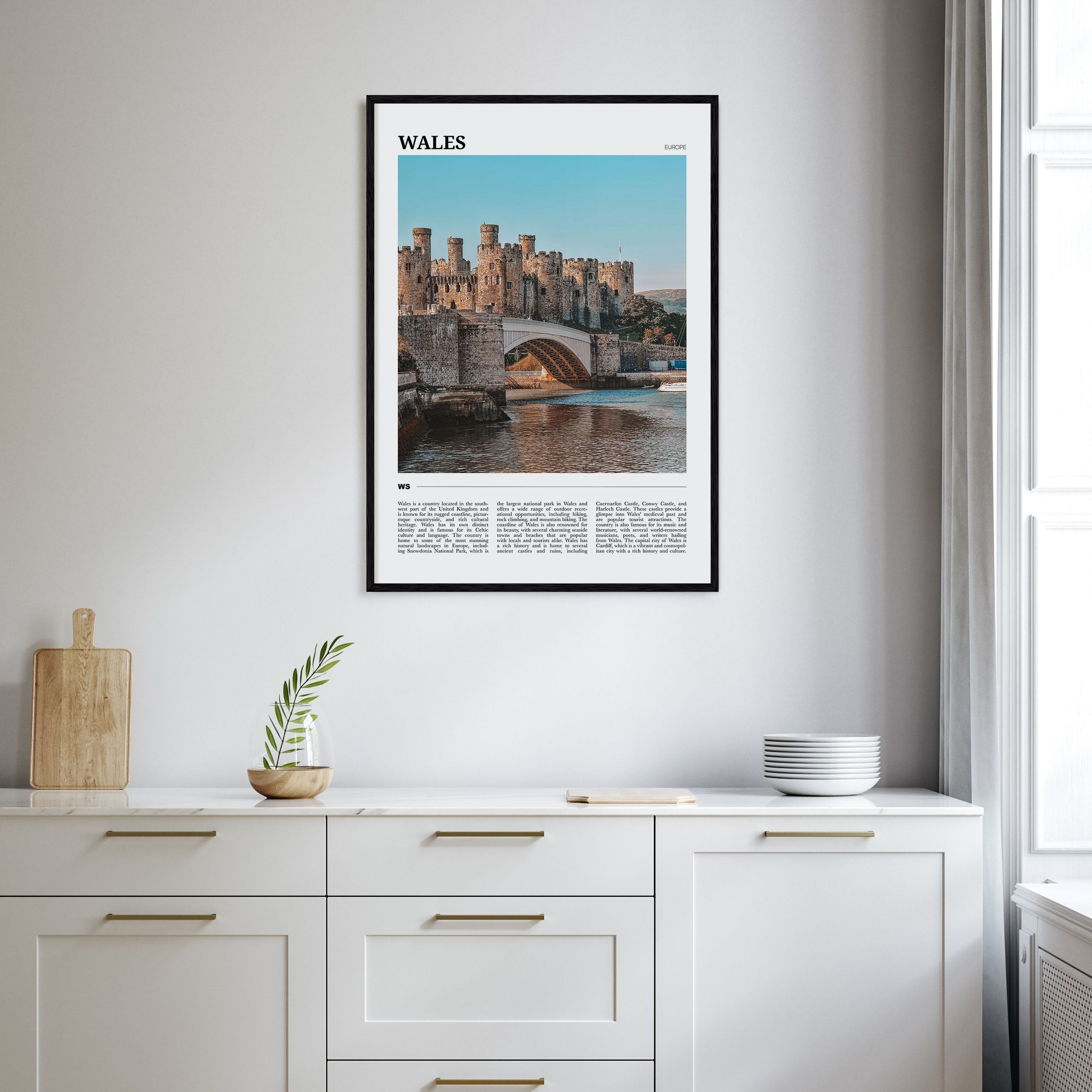 Wales Travel Color Poster