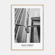 Wall Street Portrait B&W Poster