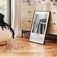 Wall Street Print Black and White, Wall Street Wall Art, Wall Street Poster, Wall Street Photo, Wall Street Décor, Manhattan, New York, USA