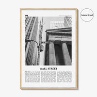 Wall Street Print Black and White, Wall Street Wall Art, Wall Street Poster, Wall Street Photo, Wall Street Décor, Manhattan, New York, USA