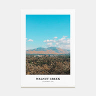 Walnut Creek Portrait Color Poster