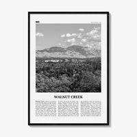Walnut Creek Print Black and White, Walnut Creek Wall Art, Walnut Creek Poster, Walnut Creek Photo, Walnut Creek Wall Décor, California, USA