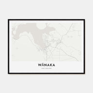 Wānaka Map Landscape Poster