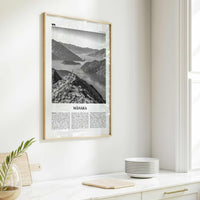 Wanaka Print Black and White, Wanaka Wall Art, Wanaka Poster, Wanaka Photo, Wanaka Wall Décor,