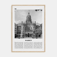 Warren Travel B&W Poster