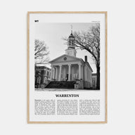 Warrenton Travel B&W Poster