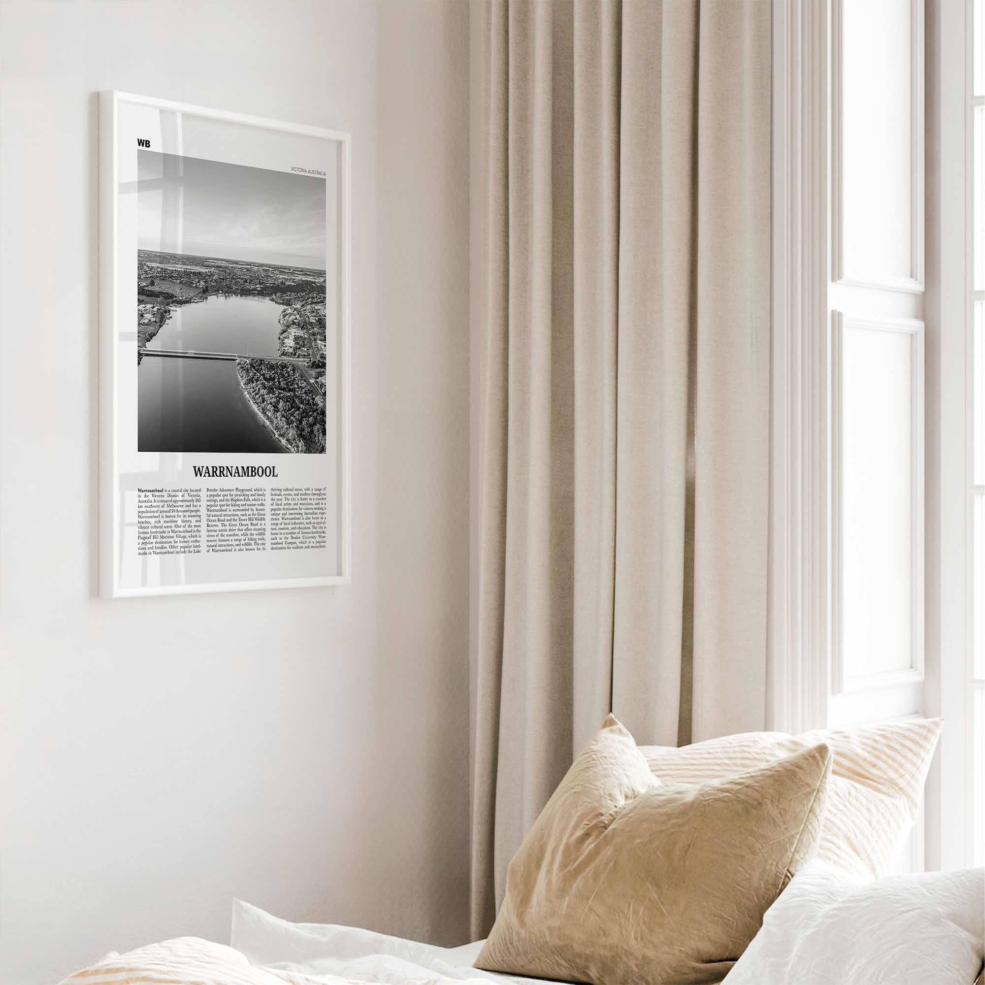 Warrnambool Print Black and White, Warrnambool Wall Art, Warrnambool Poster, Warrnambool Photo, Warrnambool Wall Décor, Warrnambool Map,