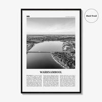 Warrnambool Print Black and White, Warrnambool Wall Art, Warrnambool Poster, Warrnambool Photo, Warrnambool Wall Décor, Warrnambool Map,