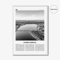Warrnambool Print Black and White, Warrnambool Wall Art, Warrnambool Poster, Warrnambool Photo, Warrnambool Wall Décor, Warrnambool Map,