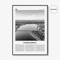 Warrnambool Print Black and White, Warrnambool Wall Art, Warrnambool Poster, Warrnambool Photo, Warrnambool Wall Décor, Warrnambool Map,