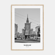 Warsaw Portrait B&W Poster