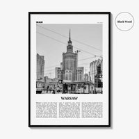 Warsaw Print Black and White, Warsaw Wall Art, Warsaw Poster, Warsaw Photo, Warsaw Wall Decor, Poland, Warszawa, Polska, Europe