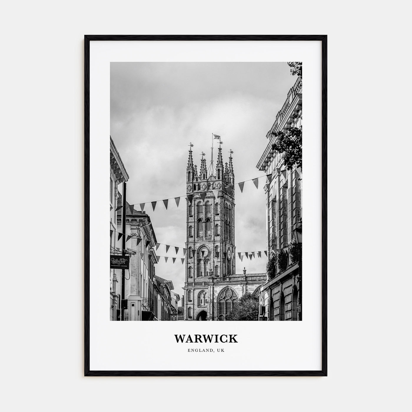Warwick Portrait B&W Poster