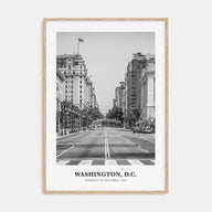 Washington, D.C. Portrait B&W No 2 Poster