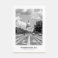 Washington, D.C. Portrait B&W No 3 Poster