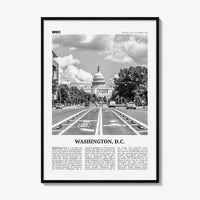 Washington DC Print Black and White No 1, Washington Wall Art, Washington, District of Columbia, USA, United States, North America