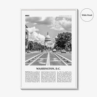 Washington DC Print Black and White No 1, Washington Wall Art, Washington, District of Columbia, USA, United States, North America