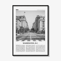 Washington DC Print Black and White No 2, Washington Wall Art, Washington, District of Columbia, USA, United States, North America