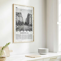Washington DC Print Black and White No 2, Washington Wall Art, Washington, District of Columbia, USA, United States, North America