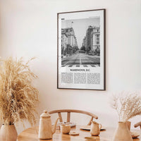 Washington DC Print Black and White No 2, Washington Wall Art, Washington, District of Columbia, USA, United States, North America