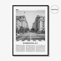 Washington DC Print Black and White No 2, Washington Wall Art, Washington, District of Columbia, USA, United States, North America