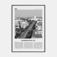 Washington, D.C. Travel B&W No 3 Poster