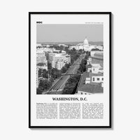 Washington DC Print Black and White No 3, Washington Wall Art, Washington, District of Columbia, USA, United States, North America