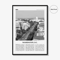 Washington DC Print Black and White No 3, Washington Wall Art, Washington, District of Columbia, USA, United States, North America