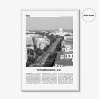 Washington DC Print Black and White No 3, Washington Wall Art, Washington, District of Columbia, USA, United States, North America
