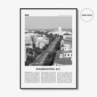 Washington DC Print Black and White No 3, Washington Wall Art, Washington, District of Columbia, USA, United States, North America