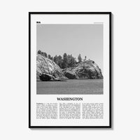 Washington State Print Black and White No 3, Washington Art, Washington Poster, Washington Photo, Washington Décor, Washington Map