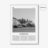 Washington State Print Black and White No 3, Washington Art, Washington Poster, Washington Photo, Washington Décor, Washington Map