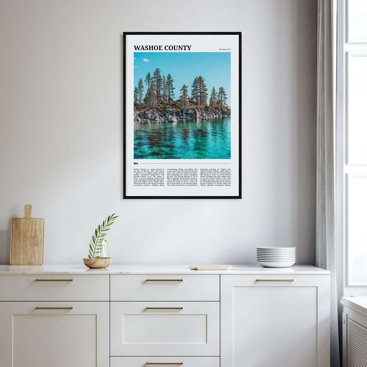 Washoe County Travel Color Poster