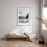 Waterton Lakes National Park Portrait B&W Poster