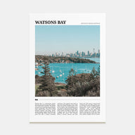 Watsons Bay Travel Color Poster