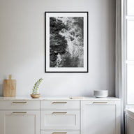 Waves Crashing Photo B&W No 1 Poster