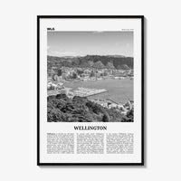 Wellington Print Black and White No 1, Wellington Wall Art, Wellington Poster, Wellington Photo, Wellington Wall Decor, New Zealand, Oceania